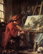 Francois Boucher Painter in his Studio oil painting artist